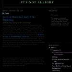 A screencap of the Google cache of Lily Allen's anti-piracy blog, which has now been closed