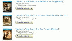 The Lord of the Rings Amazon Purchase