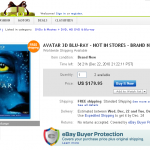 Avatar 3D Blu-ray for sale on eBay