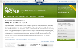 Stop the E-Parasite Act Petition