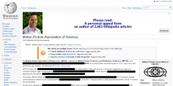 MPAA Wikipedia Page Censored