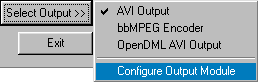 FlasKMPEG Configure Output Module