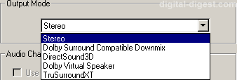 PowerDVD 5.0's Dolby Virtual Speakers