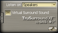 WinDVD 4's SRS TruSurround XT support