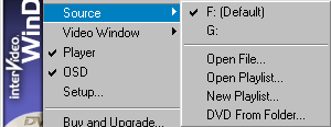 WinDVD 4's new file opening functions