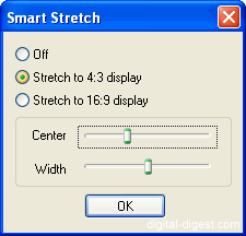 WinDVD 6.0's Smart Strech options