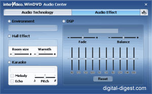 WinDVD 7.0's Audio Effects