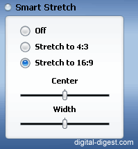 WinDVD 7.0's Smart Strech options