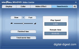WinDVD 7.0's Time Stretch Function
