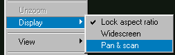 WinDVD 3.0 Display