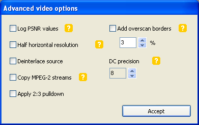 DVD Flick: Advanced Video Settings