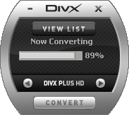 DivX Converter: Conversion Progress