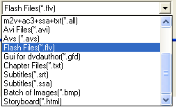 GUI for dvdauthor: Export .flv