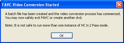 FAVC: Conversion Started