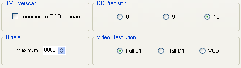 FAVC: QuEnc Encoding Options