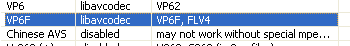 ffdshow video decoder configuration: VP6F