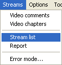 VirtualDubMod: Streamlist