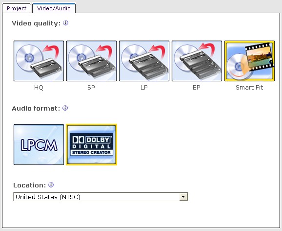 PowerProducer: Video/Audio Preferences