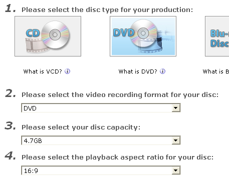 PowerProducer: Select your disc