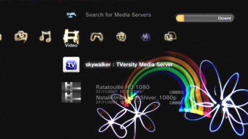 PS3: Video -> TVersity Media Server