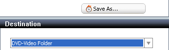 Roxio Video Copy & Convert: Destination: DVD-Video Folder