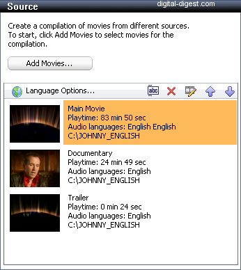 Roxio Video Copy & Convert: Source Loaded