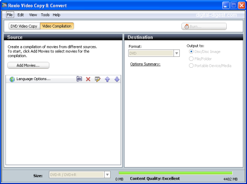 Roxio Video Copy & Convert: Video Compilation