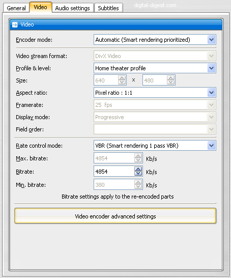 TDA: Track Settings - Video