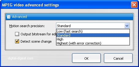 TDA: Video advanced settings