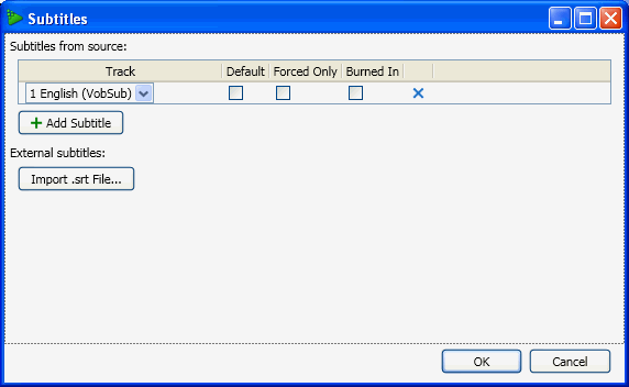 VidCoder - Subtitles