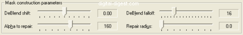 VirtualDub: DeLogo DeBlend Parameters