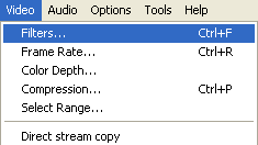 VirtualDub: Filters