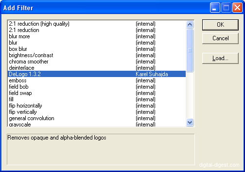 VirtualDub: DeLogo Filter