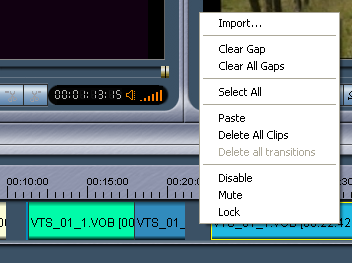 Womble MPEG Video Wizard: Clear All Gaps