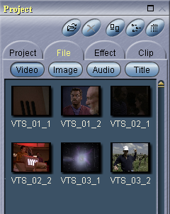 Womble MPEG Video Wizard: Loaded Source Files