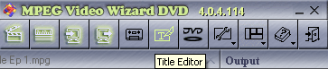 Womble MPEG Video Wizard: Title Editor