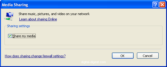 Windows Media Player: Media Sharing