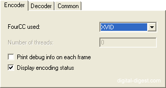 XviD: Other Options - Encoder