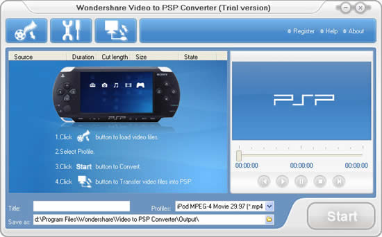 Wondershare Video to PSP Converter 1.2.5 Software - Digital Digest