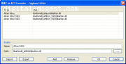 Engines Editor Window (Editing Aften Engines)