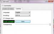 Subtitle Options